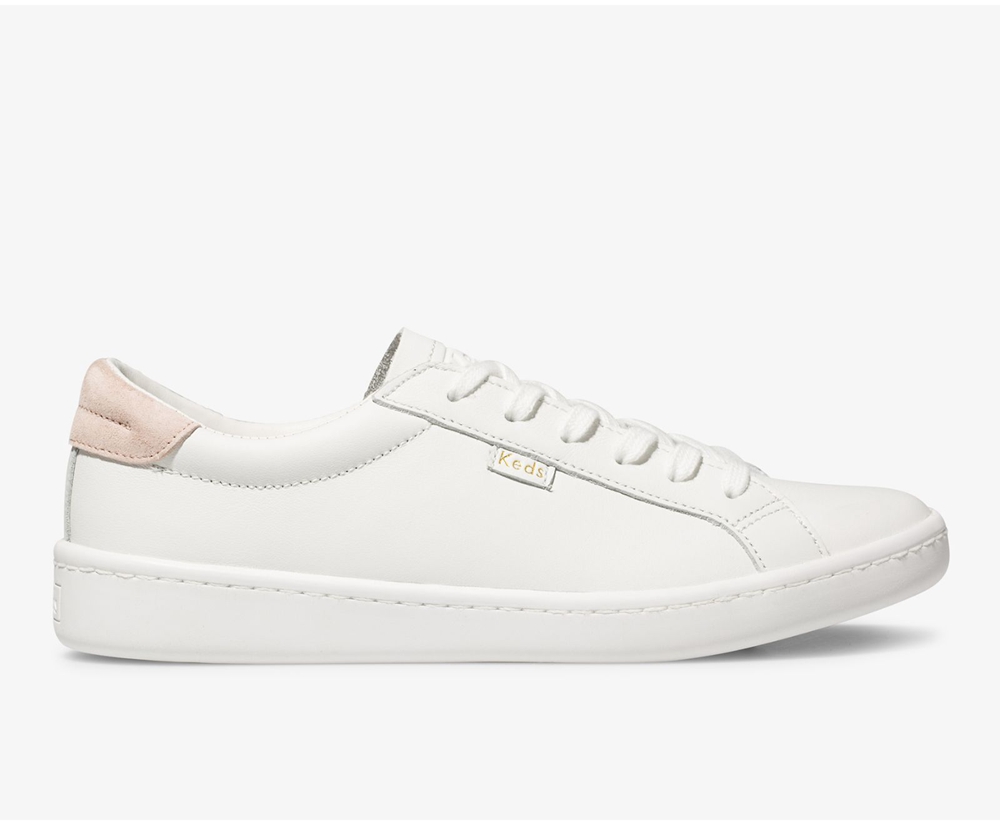 Tenis Keds Mujer Blancos - Ace Cuero - 4870-DXVGH